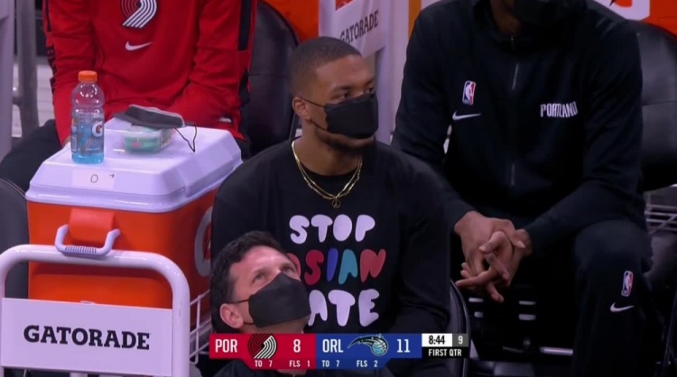 周琦说NBA有亚裔歧视？瀚森大哥利拉德5年前曾表态：停止亚裔歧视